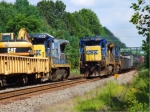 CSX 7640 Passing Work Train